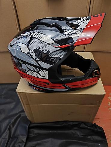 Шлемы: Мотошлем кроссовый (интеграл с визором-пиком) - Тип: полноразмерный — 7