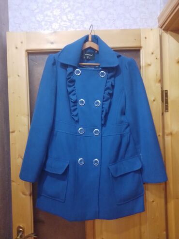 detskie sherstyanye palto: Пальто L (EU 40), XL (EU 42), цвет - Синий