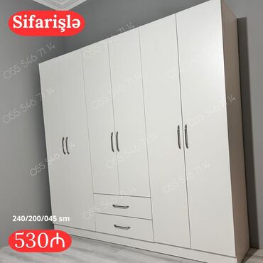 kombi ucun şkaf: Yeni, 6 qapı Düz dolab, Qarderob, paltar dolabı
