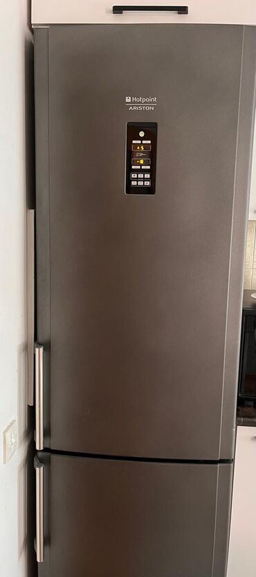 холодильник для дома: Б/у 2 двери Hotpoint Ariston Холодильник Продажа, цвет - Серый