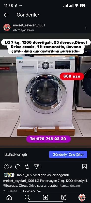 Paltaryuyan maşınlar: Paltaryuyan Anbardan satiş.Qimətlər aşagida qeyd olunub.Ünvana — 88