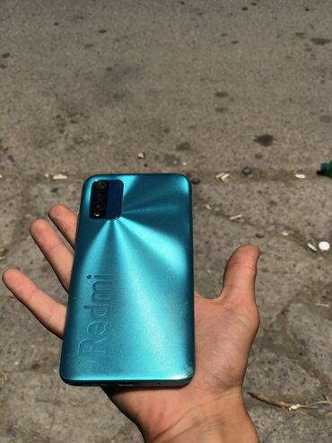 işlenmiş mikrovalnovka: Redmi 9T, 128 ГБ, цвет - Синий, Отпечаток пальца, Две SIM карты, Face ID