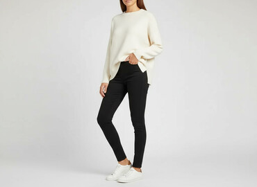 leginsy prazkowane hm: Leggings size L