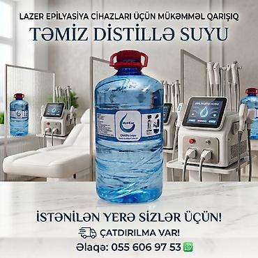 sərin su: Məhsul: Təmiz distillə suyu - Lazer epilyasiya cihazları və digər — 1
