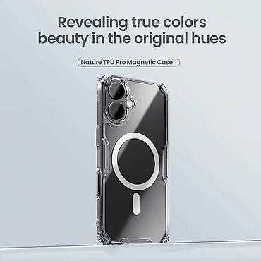 Maske i futrole za telefone: Maska Nillkin Nature Pro Magnetic za iPhone 16 6.1 plava. Uz brzu — 5