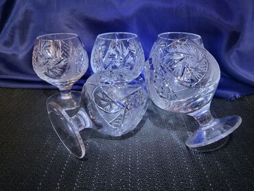 Čaše: Case kristal za zestoko pice iz 70ih.god. Case kristal,gravura za — 7
