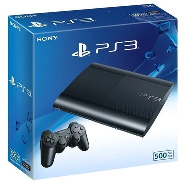 PS3 (Sony PlayStation 3): Play Station - 3/500GB Qulluq olunmuş/problemsiz konsoldur, səssiz və