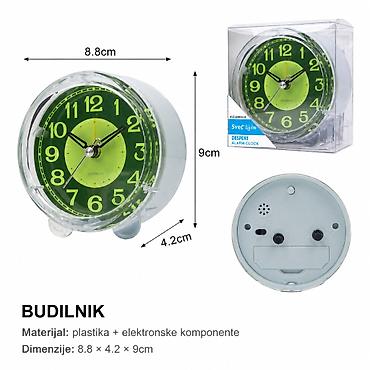KMT Prozirni alarm sat sa svetlom, noćno svetlo – praktičan