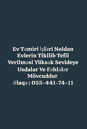 ev təmiri və dizayn: Ev təmiri və tikinti xidməti - Mənzillərin və fərdi evlərin sıfırdan — 1