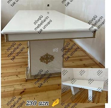 Qonaq masası, Yeni, Açılan, MDF, Dördbucaq masa