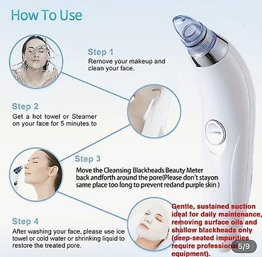 koja kurtqa: GENAI Blackhead Vacuum – pora təmizləyici cihaz Tam yeni, butun — 4
