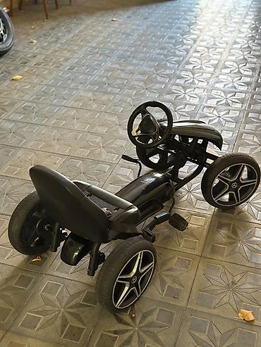 ucuz maşn: Uşaq pedallı kart – Mercedes üslubunda, qara rəng. - 4 təkərli — 3