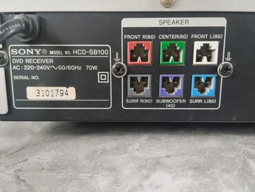 Musiqi mərkəzləri: Sony ev kinoteatrı komplekti Komplekt: - 5 ədəd kompakt peyk akustik — 9