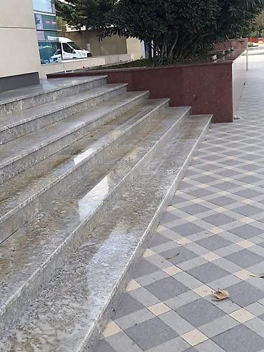 plitə işləri: Mərmər və qranit pilləkən üzlənməsi xidməti təqdim olunur. Şəkillərdə — 5