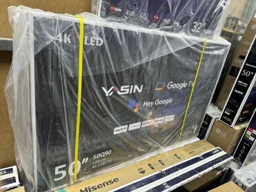 Телевизоры: Телик Телевизор yasin qled 50q90 130 см 50" 4k hd (смарт тв) гарантия — 4