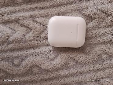airpods qabları: Simsiz qulaqlıq üçün şarj qabı + silikon qoruyucu örtük Məhsulun — 1