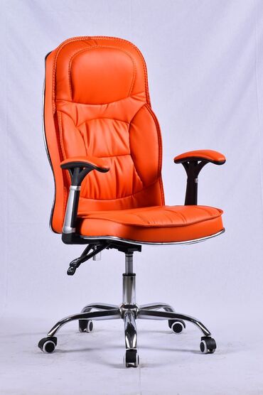 Ofis və oyun kresloları: Yeni, Təkərli, Qolları tənzimlənmir, Dəri — 8