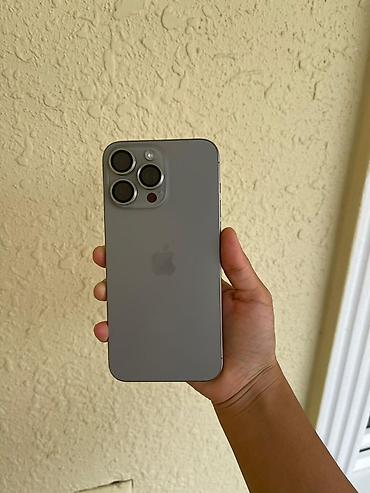 IPhone 15 Pro Max, Колдонулган, 256 ГБ, Natural Titanium, Заряддоочу түзүлүш, Коргоочу айнек, Каптама, 93 % — 4