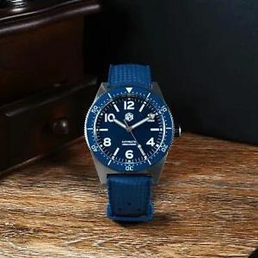 Ručni satovi: San Martin SN0139 - 39mm - Plava Potpuno nov muški sat San Martin — 9