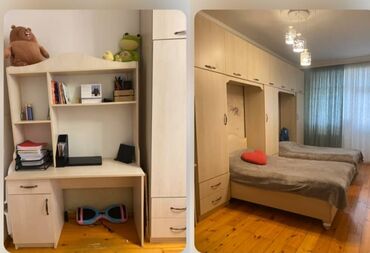 здравствуйте дорогие родители: Для девочки и мальчика, Б/у, 2 односпальные кровати, Письменный стол, Шкаф