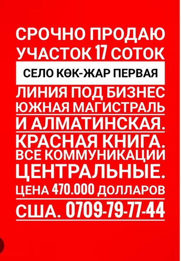 продаю дом чалдавар: 17 соток, Бизнес үчүн, Кызыл китеп, Техпаспорт, Сатып алуу-сатуу келишими