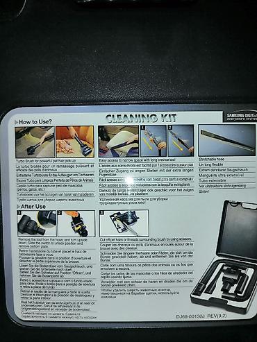 samsung adaptoru: Samsung Cleaning Kit – tozsoran üçün aksesuar dəsti Komplektin — 3