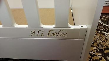 Beşiklər: Uşaq beşiyi – “Ali bebe” model - Material: ağ rəngli MDF/taxta — 4