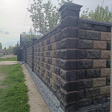 Кирпичные заборы: Заборы из пескоблока — 1