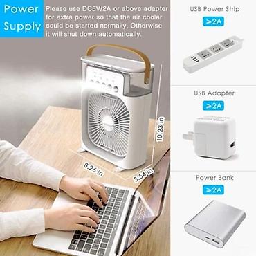 ventilator satisi: Portativ mini hava soyuducu və nəmləndirici sərinkeş 🟢 Rəsmi iş yeri — 5