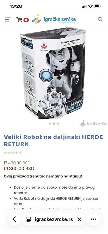 control plus trake: Interaktivni robot – WowWee Robosapien (sa daljinskim upravljačem) - — 5