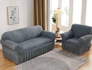 Prekrivači za nameštaj: Set rastegljivih navlaka sa karnerima – trosed, dvosed i fotelja — 8