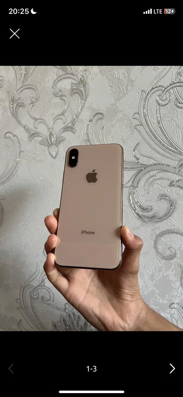 списанные телефоны за 0 руб: IPhone Xs, Колдонулган, 64 ГБ, Алтын, 74 %