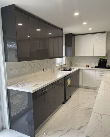 Sifarişlə mətbəx mebeli: Sifarişlə mətbəx dəsti, Özü çəkən petlələr, Sadə laminat, Kredit var, Rayonlara çatdırılma, Pulsuz çatdırılma — 21