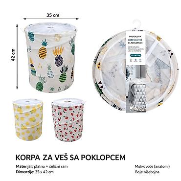 KMT Vedro za voće srednje veličine 2208777-A Plastična korpa za veš
