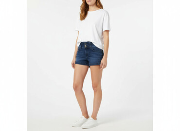 szorty jeansowe tommy hilfiger damskie: Stradivarius, Szorty damskie, rozmiar S