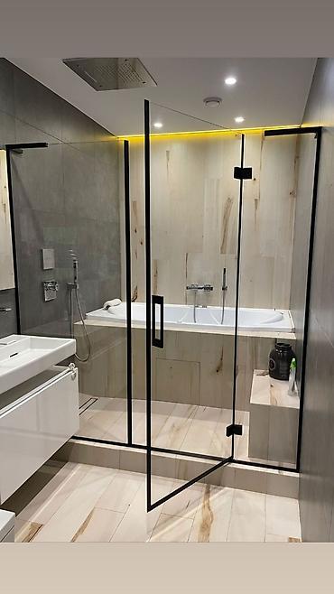 Душевые перегородки и ограждения: Душевые перегородки из стекла на заказ | Душевые кабины | Бишкек — 11