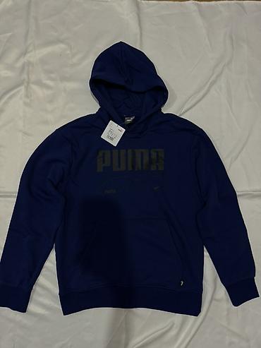 Эркектердин толстовкасы, M, Puma, Жаңы, түсү - Көк, Өзү алып кетүү