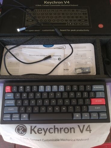 midi контроллер: Клавиатура, Keychron, Механикалык, Зымдуу туташтыруу, Өлчөмү: 60%