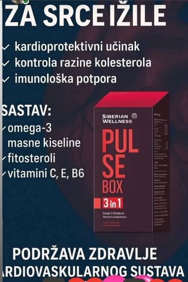 topiviska vitamini: Siberian Wellness Pulse Box 3 u 1 dodatak ishrani, namenjen podršci