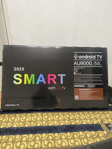 Телевизоры: Телевизор Smart android TV 55 дюймов диагональ 140 см с интернетом