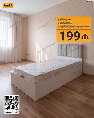 Çarpayı – LA MINI (Kod: 5816) • Ölçülər: 90 x 200 sm • Mexanizm
