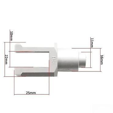 metar: Aluminijumski adapteri za gas sajlu motocikla – set 2 nastavka Opis — 3