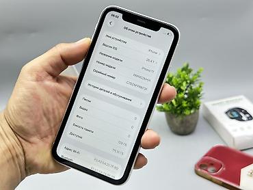 hoco e96a: IPhone 11, Б/у, 128 ГБ, Белый, Чехол, 67 % — 10