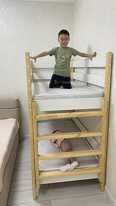 Двухъярусные детские кровати: Двуярусные кровати Качество до120кг выдерживают На заказ 3-4 дня — 9