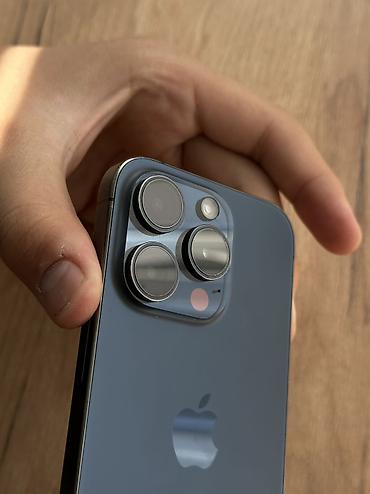 Apple iPhone: IPhone 15 Pro, Б/у, 256 ГБ, Blue Titanium, Чехол, 100 % — 4