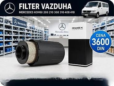 FILTER VAZDUHA MERCEDES KOMBI 20 408 410 | Filter vazduha Mercedes na lalafo.rs FILTER VAZDUHA MERCEDES KOMBI 20 408 410 | Filter vazduha Mercedes