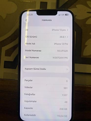IPhone 13 Pro, 256 GB, Ağ, Face ID lalafo.az -da IPhone 13 Pro, 256 GB, Ağ, Face ID
