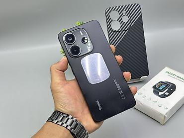 second hand mobile: Redmi, Redmi Note 14, Б/у, 256 ГБ, цвет - Черный, 2 SIM — 2