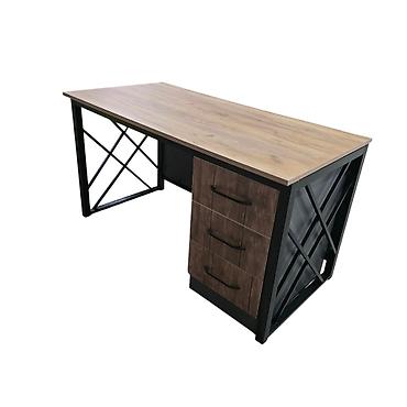 hamam kabini: Sənaye üslubunda iş masası - Material: MDF/laminat ağac üstlük, metal — 1