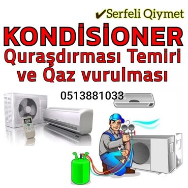 Elektronika: Kondisioner Təmirə ehtiyacı var, 40-45 kv. m, Split sistem, Kredit yoxdur, Pulsuz quraşdırılma